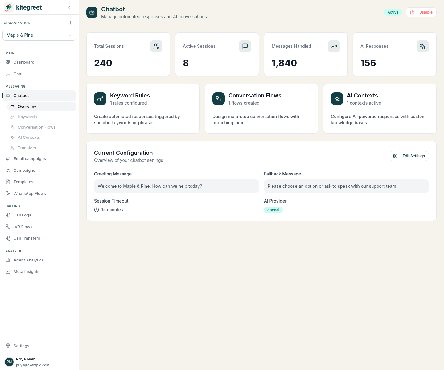 Chatbot Overview